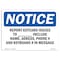 Signmission OSHA, Report Keycard Issues To _ Include Name, 14in X 10in Rigid Plastic, OS-NS-P-1014-L-18036 OS-NS-P-1014-L-18036 - alternate 1